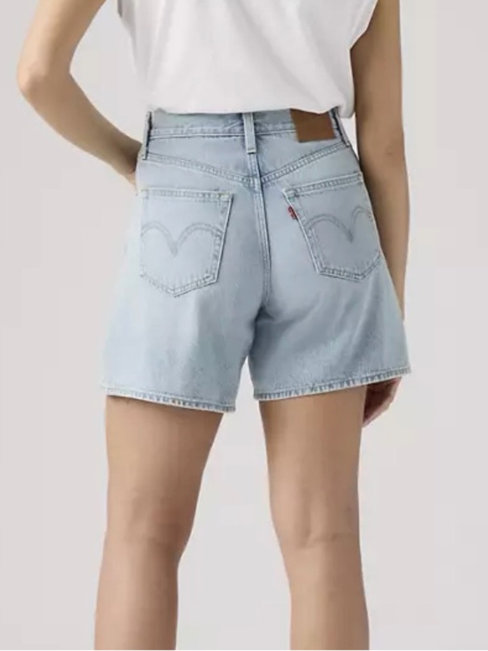 Levi's High-Rise Light Blue Denim Shorts - waist size 26